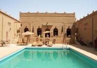 A swimming pool in one of the family tour hotels