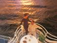Top deck of a 5 star Nile cruiser ship sailing the Nile