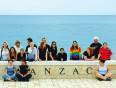 An on the go group by the sea at ANZAC day