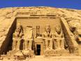 Front of the rock temple at Abu Simbel