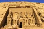 Front of the rock temple at Abu Simbel