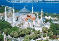 Hagia Sofia and the Bosphorus in Istanbul