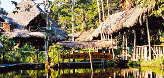 The Sacha Lodge on the Amazon River