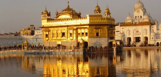 The glowing Harmandir Sahib or Golden Temple
