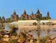 The ornate palace of Orcha in India