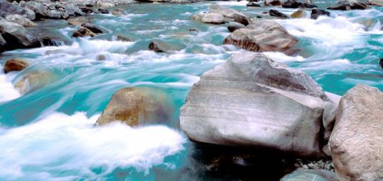 A river in the Annapurna Region of Nepal