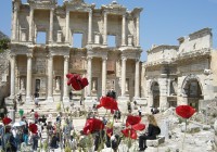 The ancient Roman ruins of Ephesus