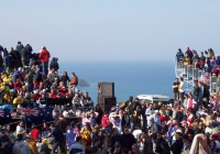 Crowds at the ANZAC Dawn Service site in Gallipoli