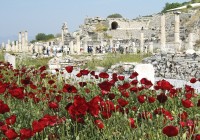 The ancient roman city of Ephesus in Turkey