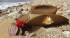 The iconic ANZAC hat on the beach of ANZAC cove