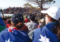 Crowds on ANZAC Day in Gallipoli