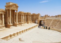 The impressive 2nd century BC roman theatre at Palmyra in Syria