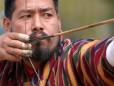 A Bhutanese Archer in Paro - photo courtesy of Tourism Council of Bhutan	[