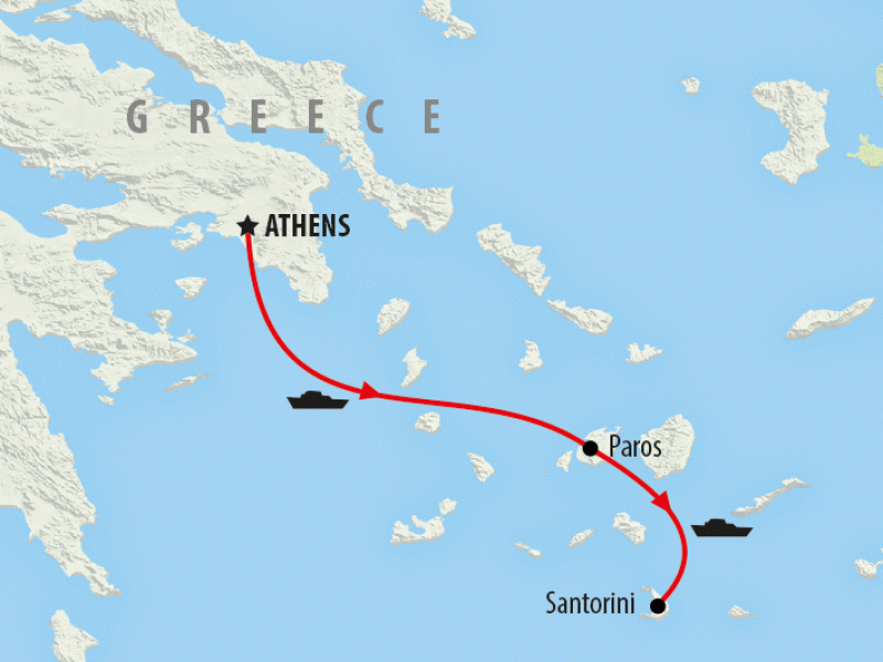 Greece City Break & Island Stay in 8 Days On The Go Tours