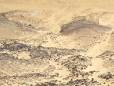 Sand and rock of the desert