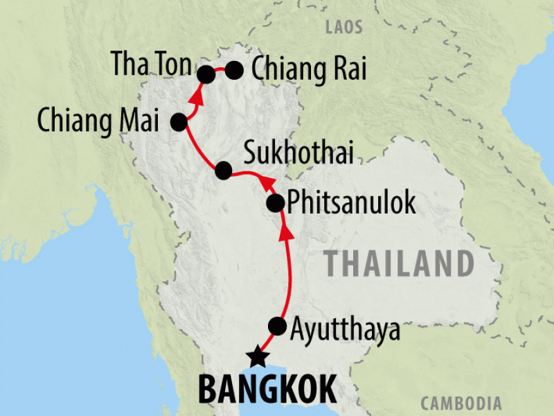 Bangkok to Chiang Rai On The Go Tours