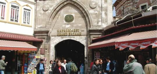 The Grand Bazaar in Istanbul - one of the largest covered markets in the world