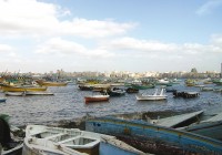 Egypt Tours  - Colourful fishing boats in Alexandria