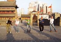 Practice Tai Chi on the medieval Old City Wall in Xi'an on one of our China Tours