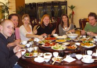 Traditional Chinese buffet enjoyed on one of our China Tours