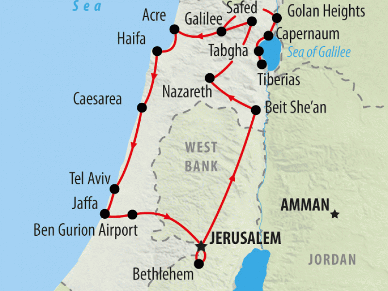 Calvary Chapel Israel Tour 2024 Map Shena Doralynn