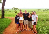 In a lush African game reserve