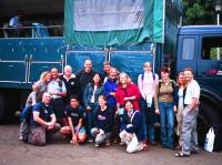 By our trusty overland wheels!