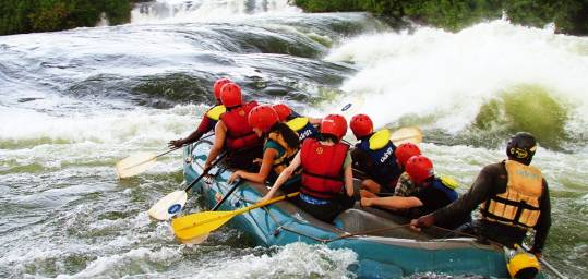 White water rafting in Victoria Falls