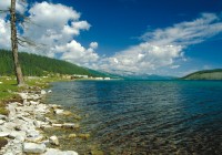 The shores of Lake Baikal in Sibera - the deepest lake in the world