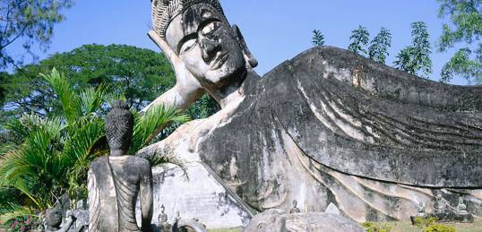 A common site on a South East Asia tour is a reclining Buddha.