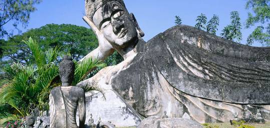 A common site on a South East Asia tour is a reclining Buddha.