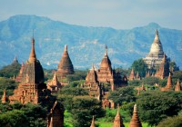 Burma's iconic Bagan - filled with Buddhist temples and stupours.