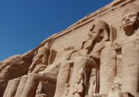 The rock cut temple of Abu Simbel