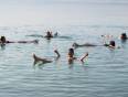 People floating in the Dead Sea in Jordan
