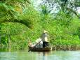 A boat on the Mekong Delta