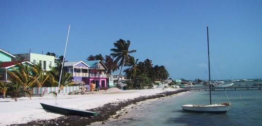 Caye Caulker in beautiful Belize - a popular destination on a Belize tour.