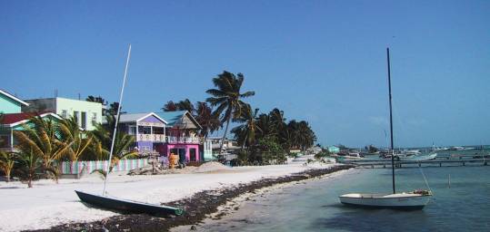 Caye Caulker in beautiful Belize - a popular destination on a Belize tour.