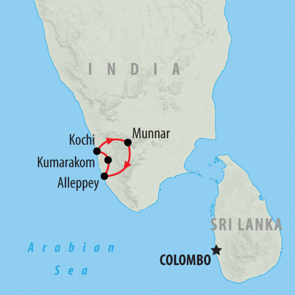 Map Of Kerala With Distance. of tropical Kerala in the