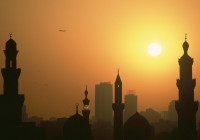 The Cairo skyline at sunrise