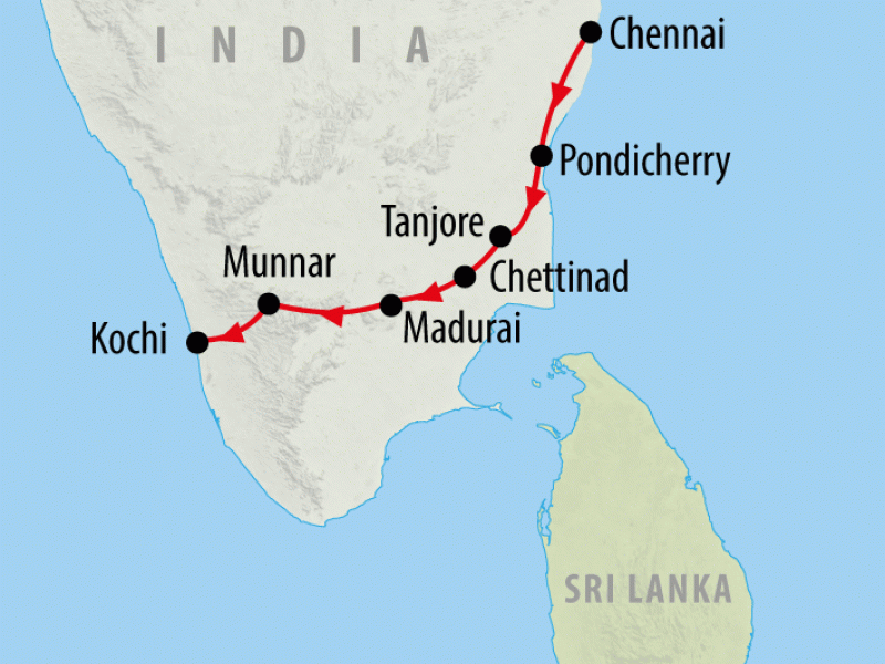 Chennai to Kochi 9 day Southern India tour On The Go Tours US