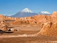 Desert and Volcanoes in Chile's famous Atacama Desert