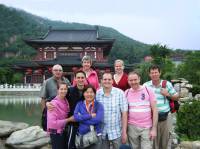 A group at the Huaqing Hot Springs in Xi'an