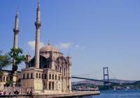 A mosque and the Bosphorus in Istanbul
