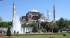 The beautiful Hagia Sofia with fountains in Istanbul