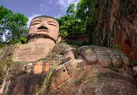 Leshan's massive Great Buddha - a truly awesome sight