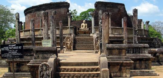 The ancient city of Polonnaruwa in Sri Lanka