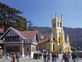 The bustling town of Colonial Shimla