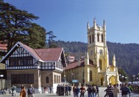 The bustling town of Colonial Shimla