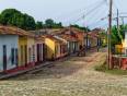 Houses in Cuba are colourful and rustic like these in Trinidad.