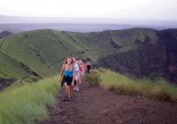Happy trekkers walking in Costa Rica - come and climb Arenal on a Costa Rica tour.